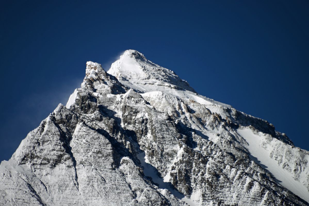 35 Mount Everest Pinnacles And Summit Close Up Early Morning On The Climb To Lhakpa Ri Summit 